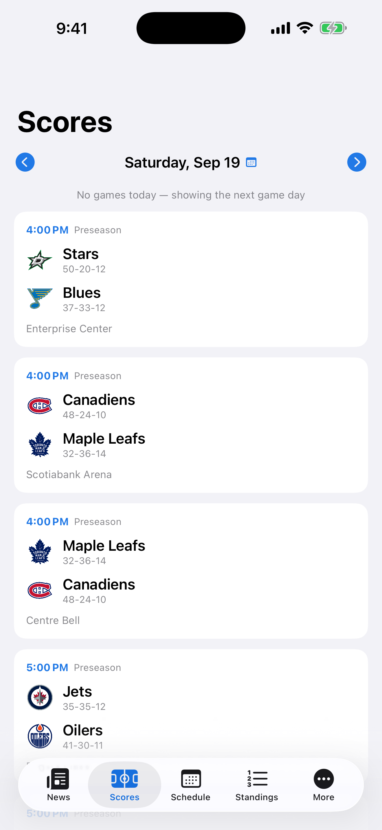 Center Ice screenshot