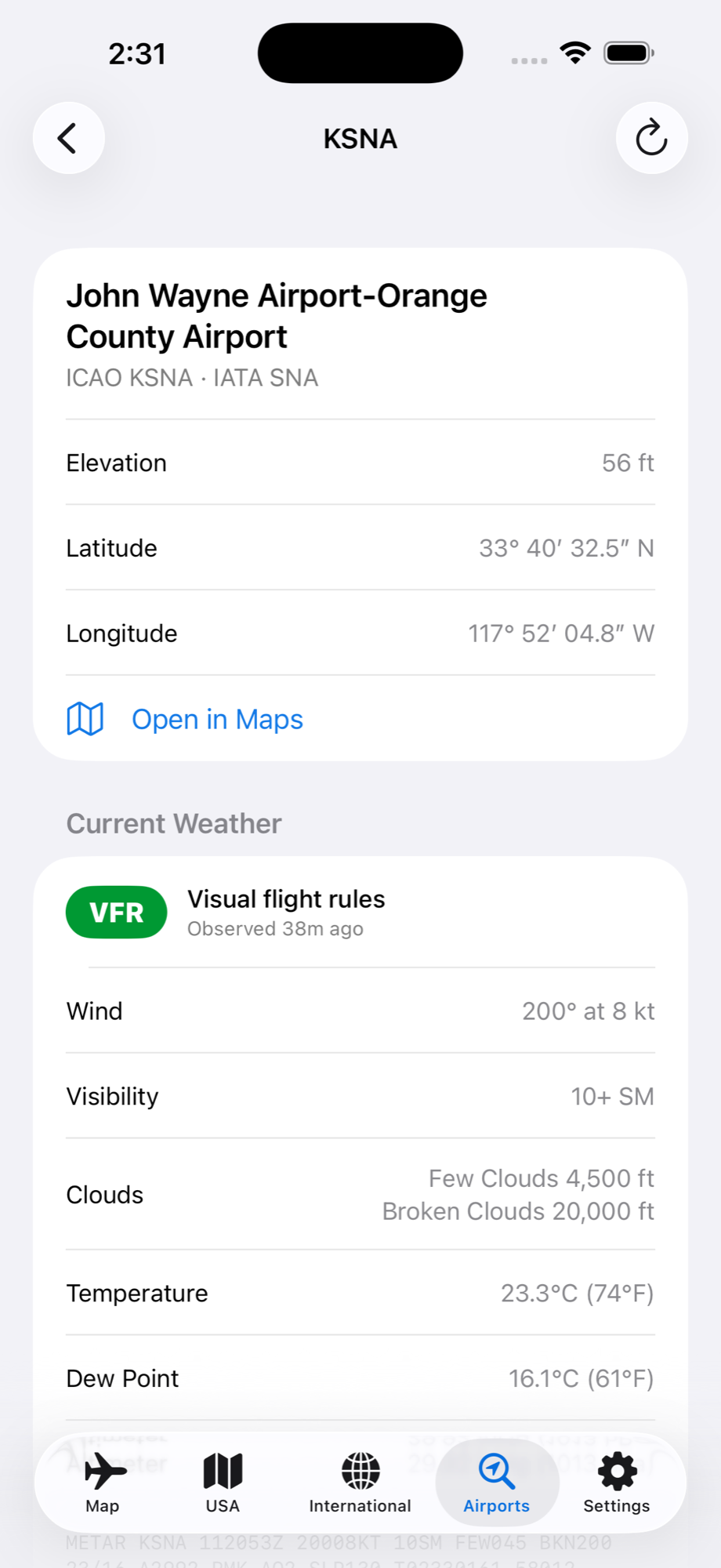 Fly Forecast screenshot