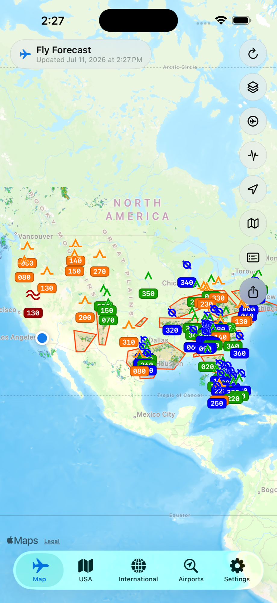 Fly Forecast screenshot