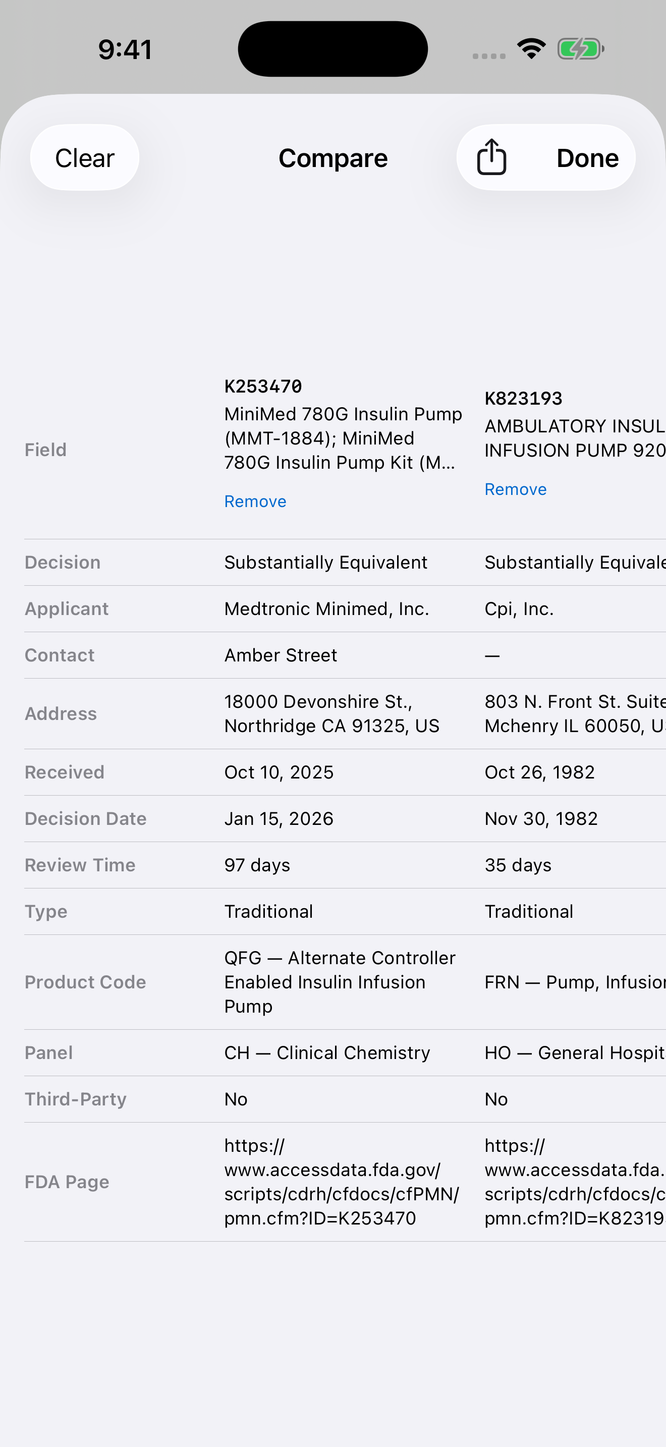 Premarket Search screenshot