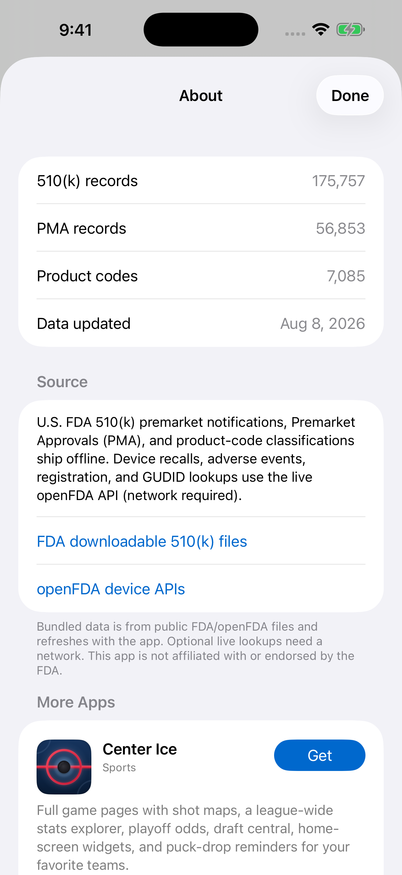 Premarket Search screenshot