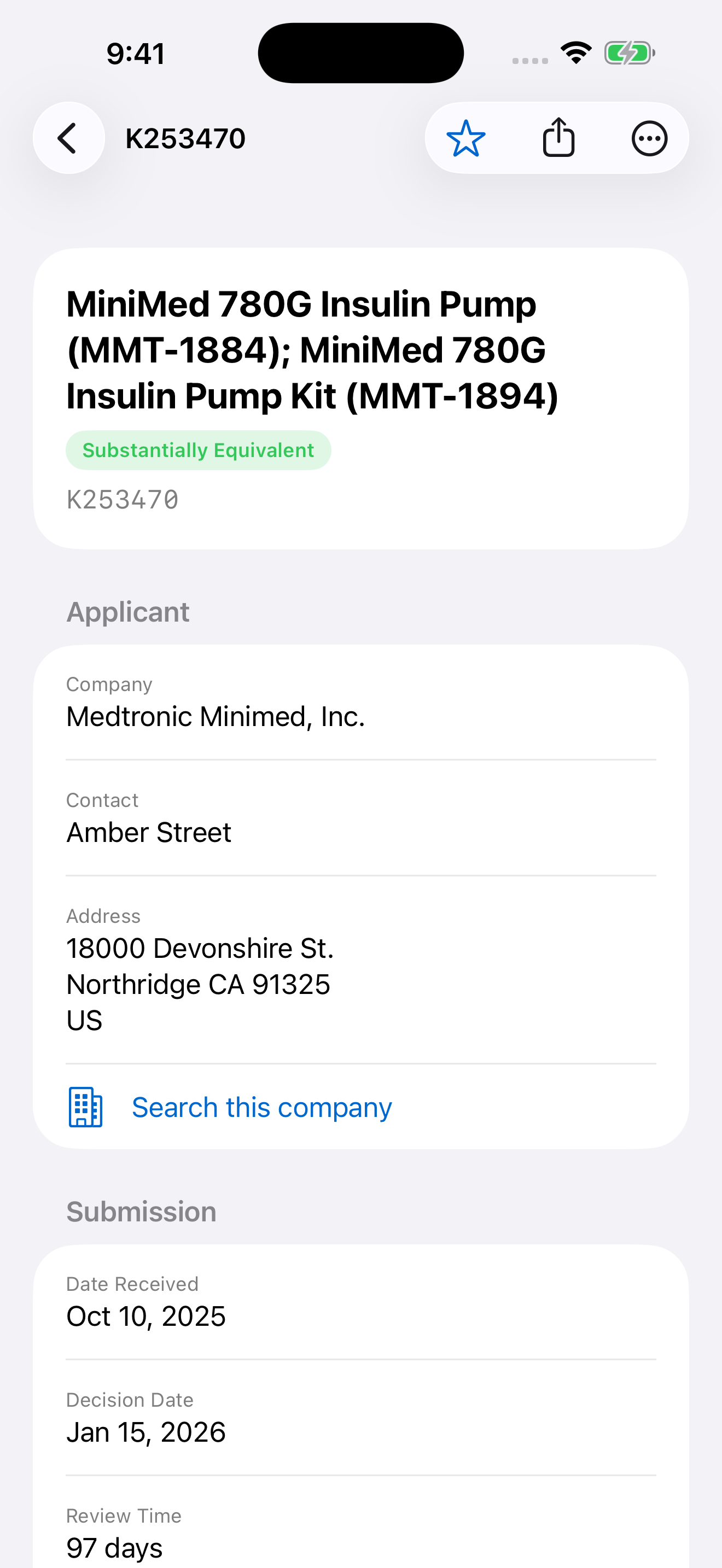 Premarket Search screenshot